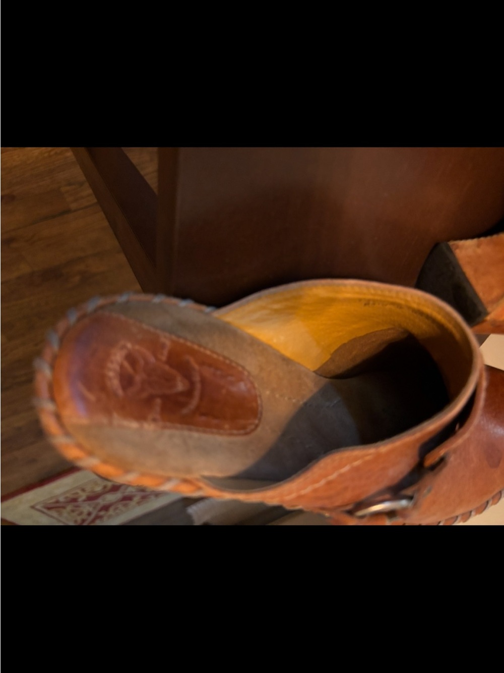 Frye leather Harness mule clogs Sz 8.5 - Picture 9 of 9
